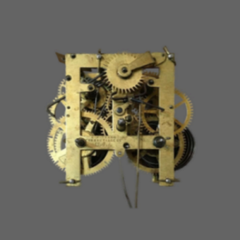 EN Welch 30 Hour Time And Strike Cottage Clock Movement Front