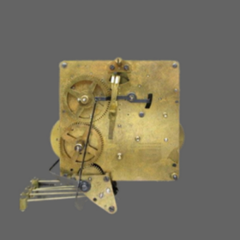 Hermle 351-020 Vintage Westminster Chime Clock Movement Back
