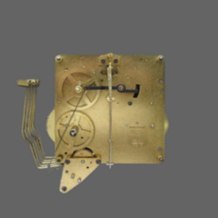 Hermle 351-030 Vintage Westminster Chime Clock Movement Back