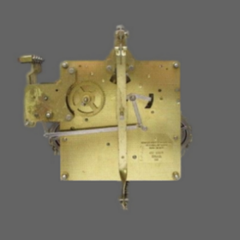 Hermle 451-030 Westminster Chime Grandfather Movement Back
