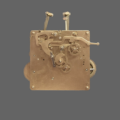 Urgos UW 32 Series Westminster Chime Grandfather Clock Movement - Small Chain Driven Movement Front