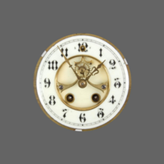 Gilbert Open Escapement Crystal Regulator Clock Movement Front With Dial