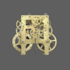 Gilbert Time And Strike Gingerbread Clock Movement Front