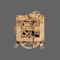 Ingraham Time Only Regulator Wall Clock Movement Front