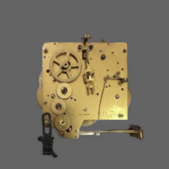 Mauthe W500 Westminster Chime Pendulum Clock Movement Back